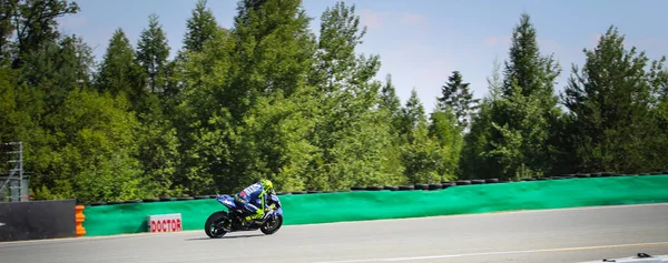 3至2018年8月5日在布尔诺的摩托大奖赛 捷克大奖赛 摩托车 摩托车 圆环赛跑 — 图库照片