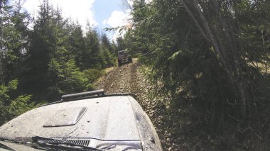 Dağlarda araba ile seyahat. Ukraynalı seferi 