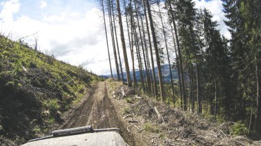 Dağlarda araba ile seyahat. Ukraynalı seferi 