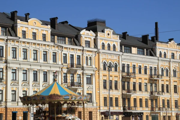 Altbauten Der Stadt Architektur Kiews Ukrainisch Kirchen Und Alte Österreichische — Stockfoto
