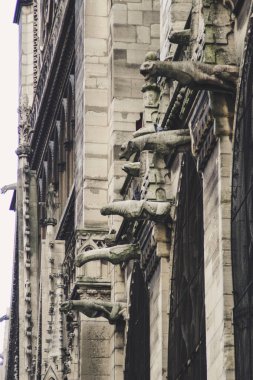 Eski Paris mimari. Evleri ve kiliseleri. Kentin güzelliği heykeller. Aşkın şehri. İlgi yerlere geziler. Notre dame de Paris.