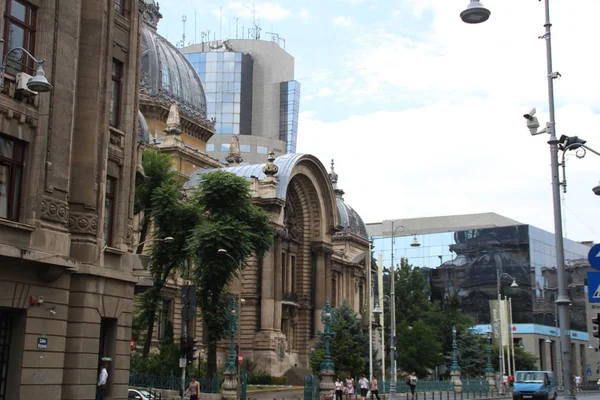 Vecchie Case Loro Dettagli Nell Antica Bucarest Vecchia Architettura Riprese — Foto Stock