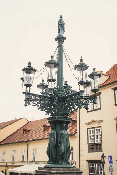 Vista Ciudad Praga República Checa Tiempo Cálido Otoño — Foto de Stock