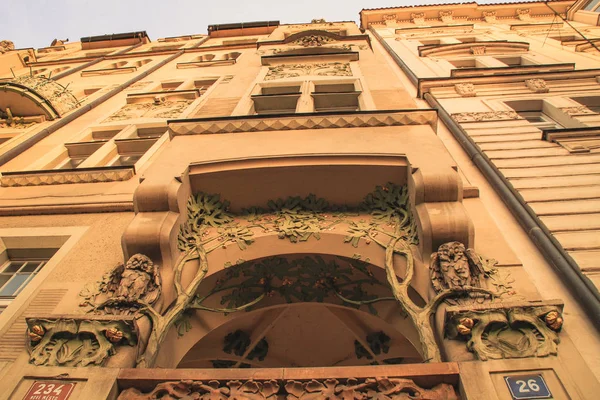 Architecture Prague Beautiful Old Houses — Stock Photo, Image