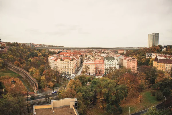 City View Prague Czech Republic Warm Autumn Weather — Stock Photo, Image