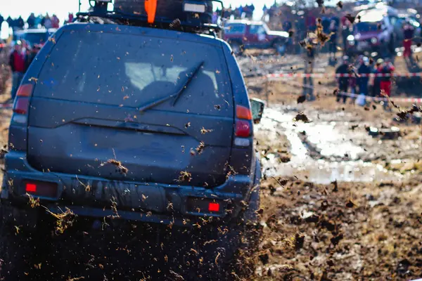 Ukrainska Offroad Konkurrens Staden Kamyanets Podilsky Podilskyi Spår 2019 Februari — Stockfoto