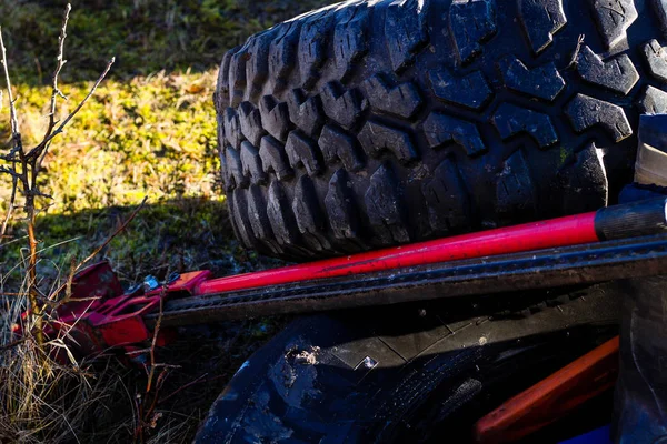 High Jack Ukraiński Konkurs Offroad Kamyanets Podilsky Bagna Błoto Samochodach — Zdjęcie stockowe