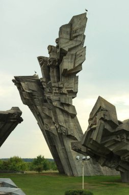 Kaunas'taki Dokuzuncu Fort. Litvanya. Müze ve anıt.