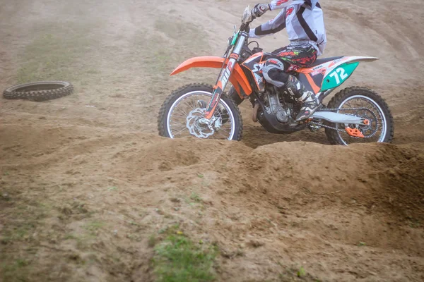 Forma Brillante Moto Formazione Motocross Leopoli Vorotsev Route Settembre 2019 — Foto Stock