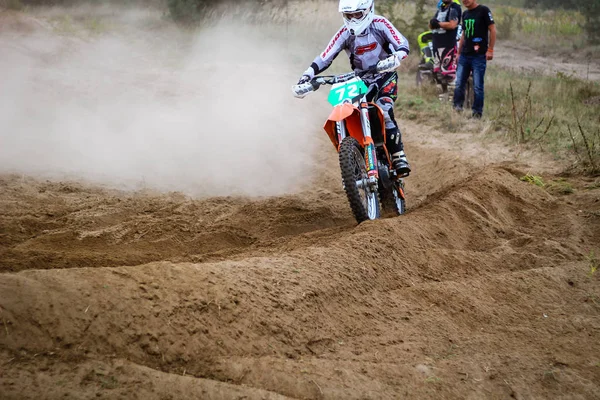 Forma Brillante Moto Formazione Motocross Leopoli Vorotsev Route Settembre 2019 — Foto Stock