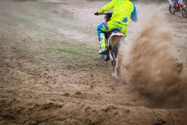 Jasný Tvar Motocykly Výcvik Motocross Lvově Vorotsev Trasa Září 2019 — Stock fotografie