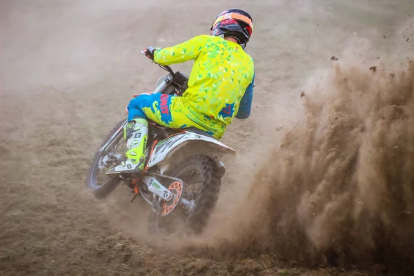 Forma Brilhante Motocicletas Treinamento Motocross Lviv Rota Vorotsev Setembro 2019 — Fotografia de Stock