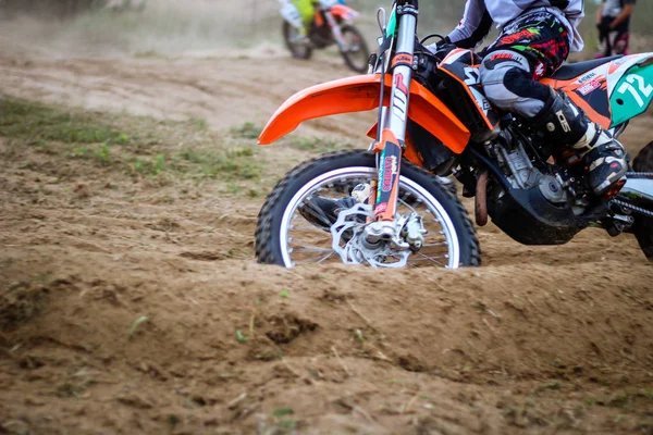 Forma Brillante Moto Formazione Motocross Leopoli Vorotsev Route Settembre 2019 — Foto Stock