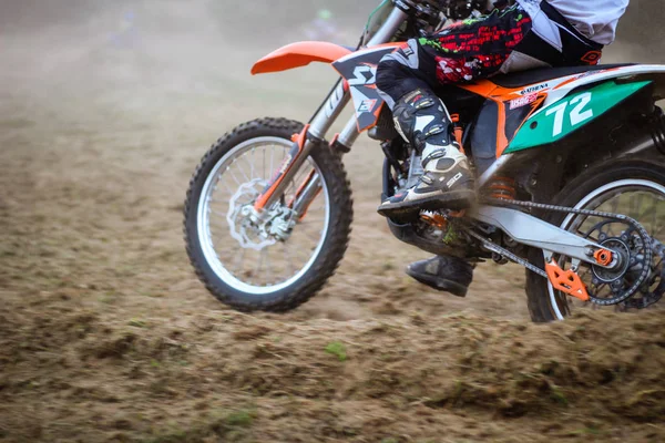 Forma Brilhante Motocicletas Treinamento Motocross Lviv Rota Vorotsev Setembro 2019 — Fotografia de Stock