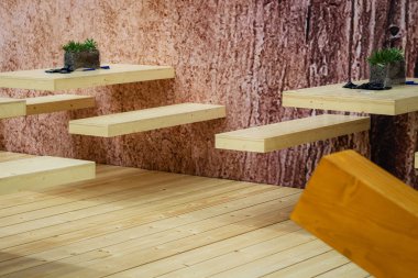 Tekerlekli ev. Karavan. Şey. Mutfak ve mutfak eşyaları. Yatak odası