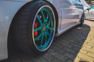 Stence culture. Sports cars.Tuning. Rubber on stylish dick.