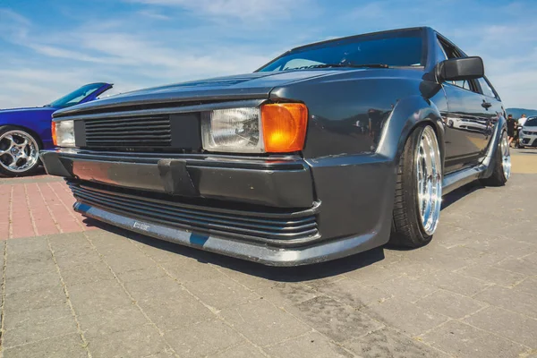 Cultura Tensão Carros Desportivos Afinar Borracha Rodas Elegantes — Fotografia de Stock