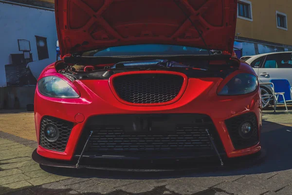 Cultura Tensão Carros Desportivos Afinar Borracha Rodas Elegantes Não Desvalorizado — Fotografia de Stock