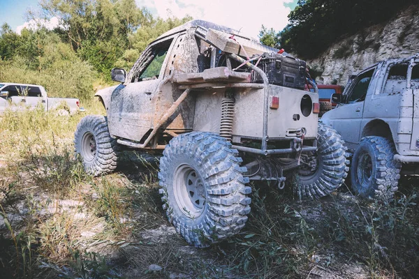 Offroad Car Swamp Redesigned Car Competitions Custom Buggy Big Wheels — Stock Photo, Image