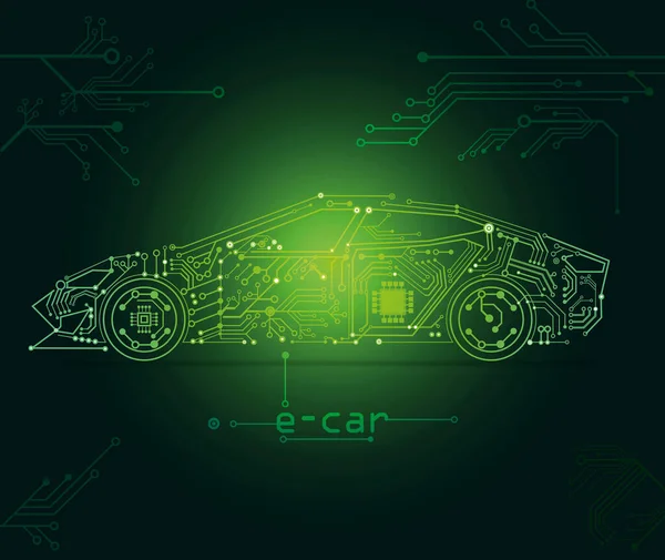 Автономное Вождение Электронном Автомобиле Электронная Мобильность — стоковое фото