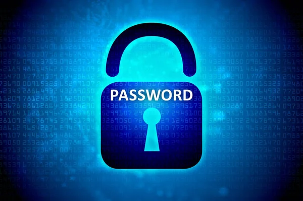 Sicurezza Internet Lucchetto Protezione Con Password — Foto Stock