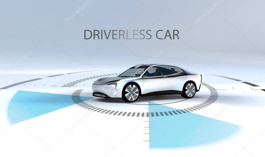 modern driverless car autonomous driving by radar technology