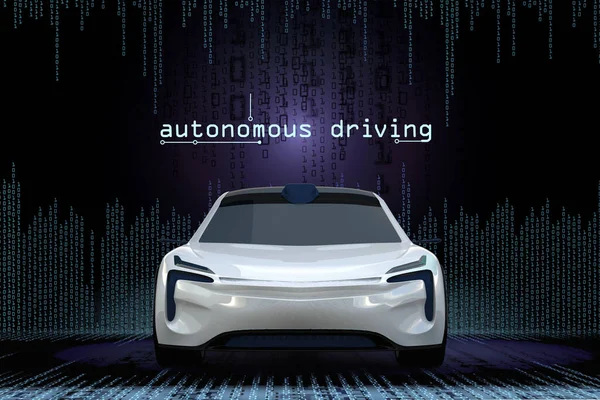 modern driverless car, autonomous driving, eye,