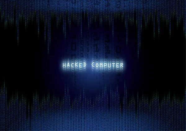 Virus Computer Virus Een Scherm Met Blauwe Achtergrond — Stockfoto