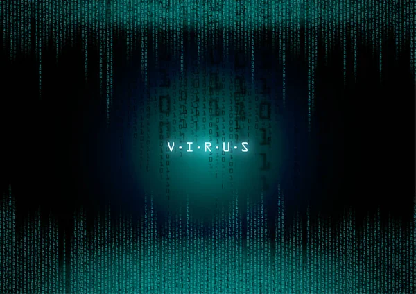 Virus Virus Informatico Display Con Sfondo Blu — Foto Stock