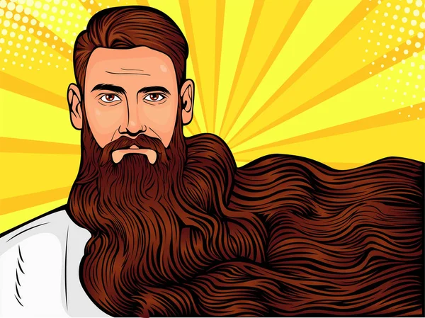 Handsome bearded man Vector Art Stock Images | Depositphotos