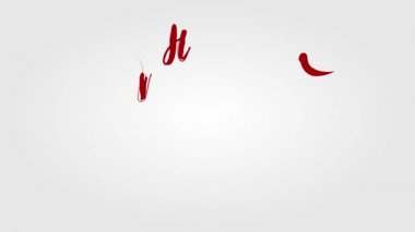 Yıldız patlamalı 2020 kaligrafik tasarımın kutlu olsun. 4k hareket tasarım animasyonu 