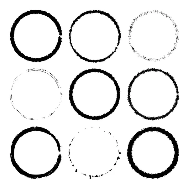 Conjunto de marcos de anillos para sin costuras — Vector de stock