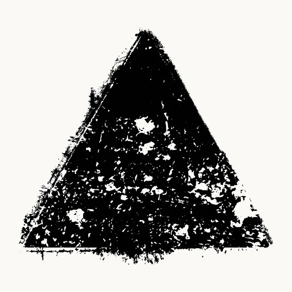 Triángulo Grunge aislado — Archivo Imágenes Vectoriales