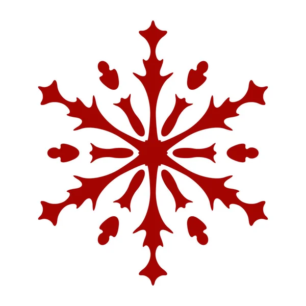 Elemen Snowflake Sederhana - Stok Vektor