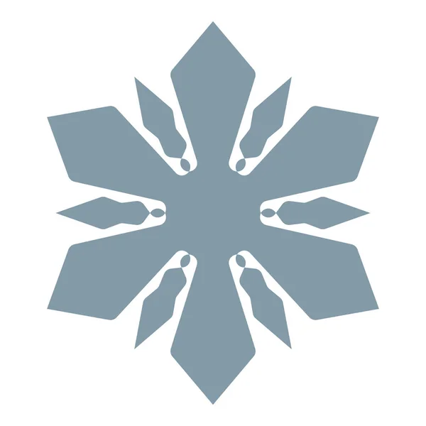 Simple Snowflake Element — Stock Vector