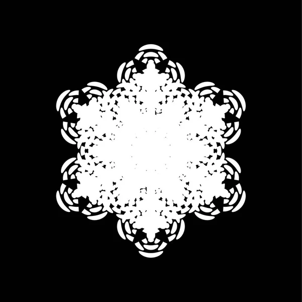 Кремезний маркер Сніжинка — стоковий вектор