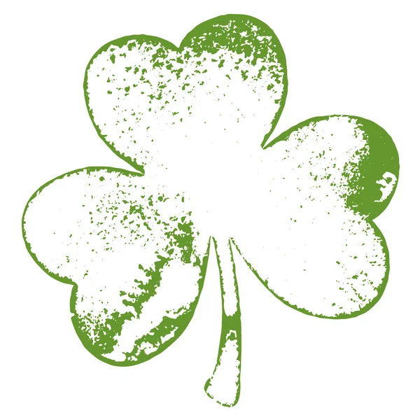 Grunge Clover Leaf — Image vectorielle