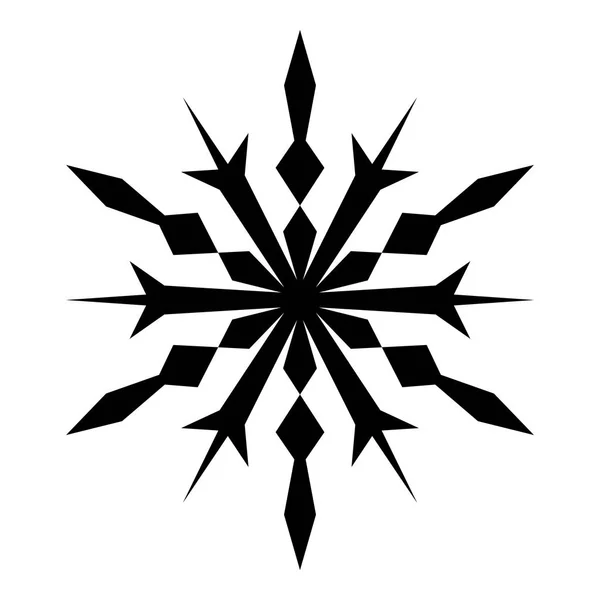 Copo de nieve aislado simple — Archivo Imágenes Vectoriales
