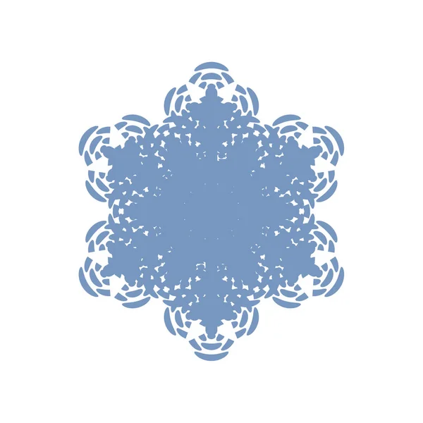 Textura de copo de nieve de medio tono — Vector de stock