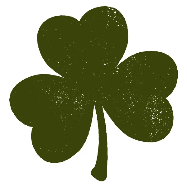 Grunge Clover Leaf — Image vectorielle
