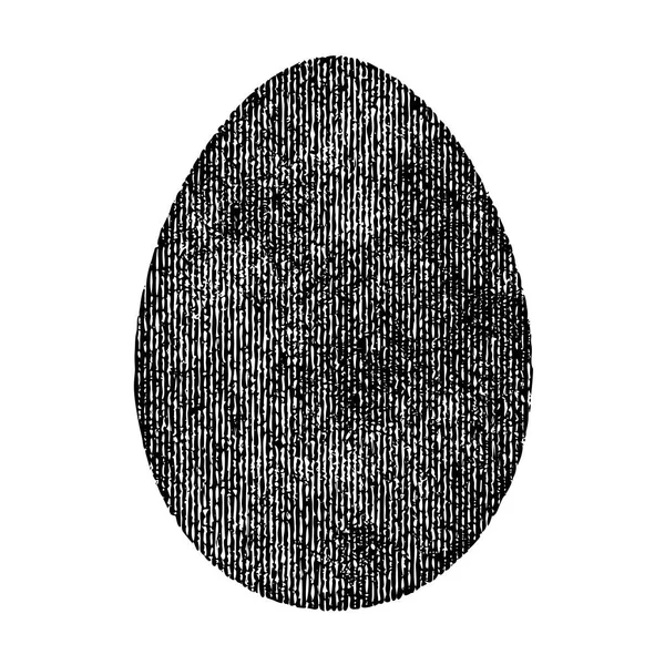 Grunge Isolated Egg — Stock Vector