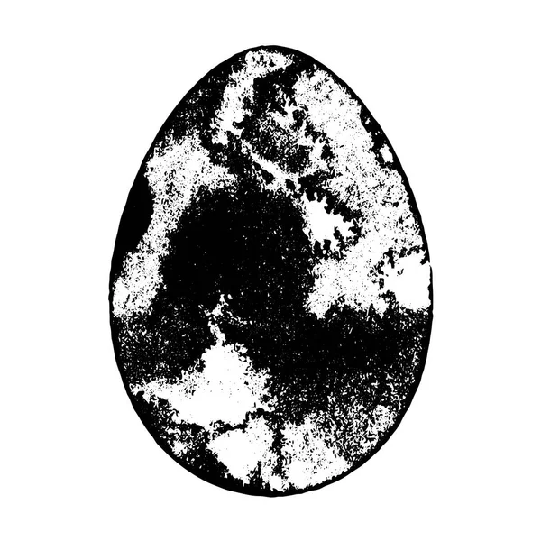 Grunge-Ei isoliert — Stockvektor