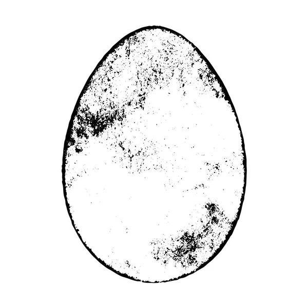 Grunge Egg izolovaný — Stockový vektor