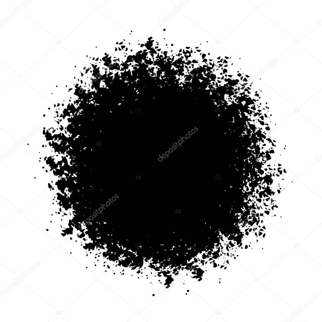 Icon, badge, label, insignia aging background. Isolated distress circle texture. Grunge Spiral And round stamp for your design. EPS10 vector