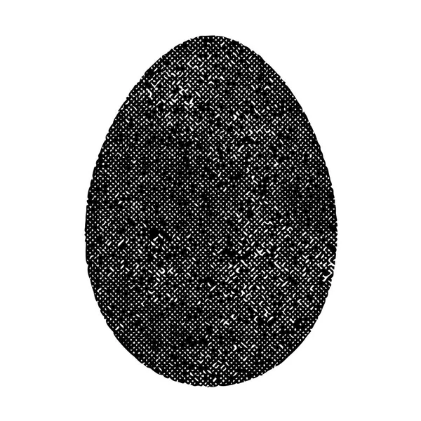 Grunge Egg Isolated — Stock Vector