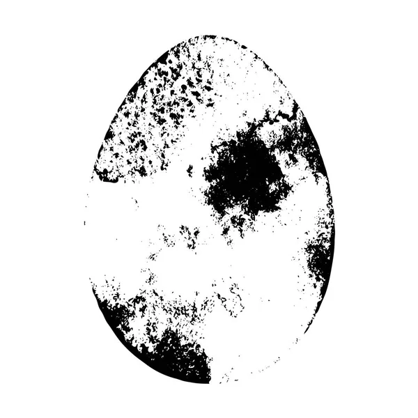 Grunge jajko na białym tle — Wektor stockowy
