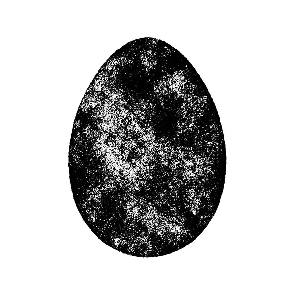 Grunge Egg Isolated — Stock Vector