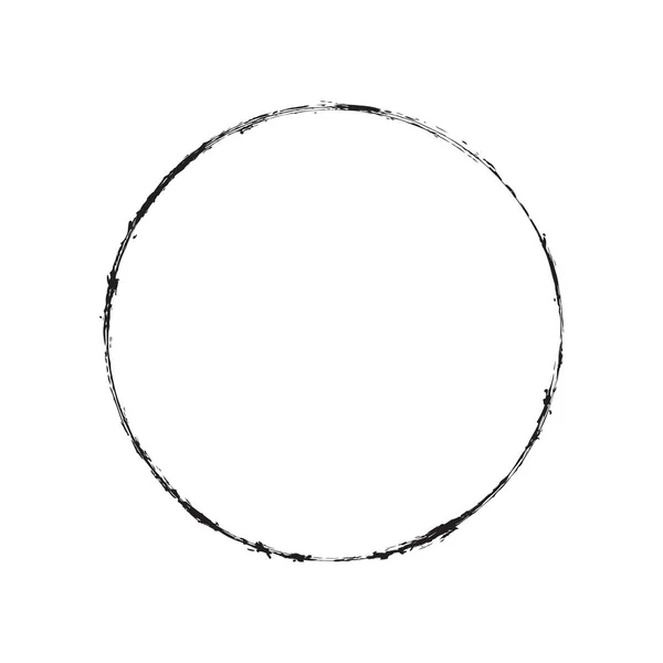 Grunge Circle Stämpel — Stock vektor