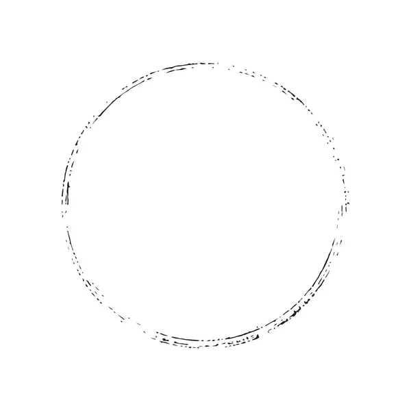 Grunge Circle Francobollo — Vettoriale Stock