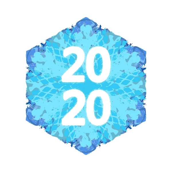 Snowflake Banner 2020V1 — Stock Vector